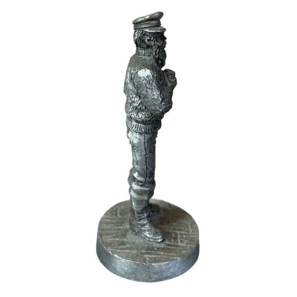 Hudson Fine Pewter Fishing Sea Captain Ahab Miniature Nautical Figurine Vintage - Picture 4 of 16